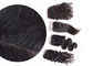 Kabarık siyah 100 insan saçı dantel ön kapatma uzun ömürlü olmadan knot veya bit Tedarikçi