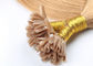 Uzun Ömürlü Ön Gümrük Tırnak U İpucu Remy İnsan Saç Uzantıları Tam Manikür Aligned Tedarikçi