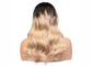 % 100 insan renkli saç peruk özelleştirmek, dalga tarzı ombre saç rengi peruk Tedarikçi